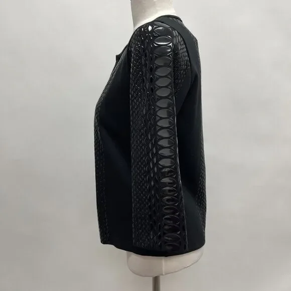 Grayse St. John Women's Bolero Top Size XS Black $395 NWT - Picture 3 of 10